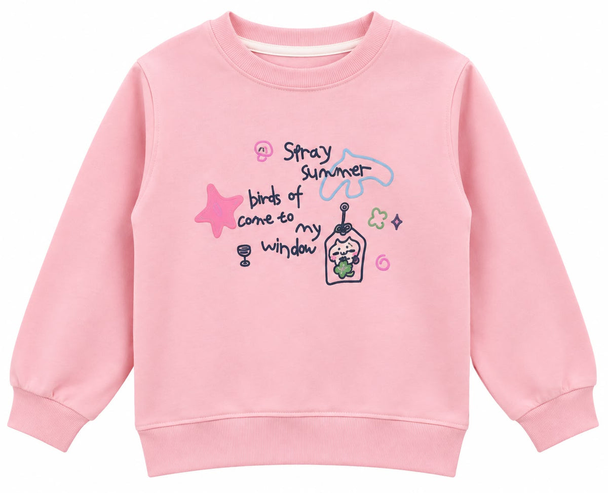 Girls’ Pink Sweatshirt
