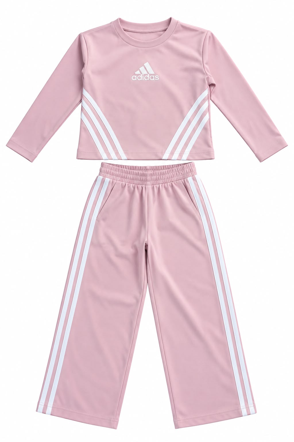 Girls’ Pink 2-Piece Sports Tracksuit