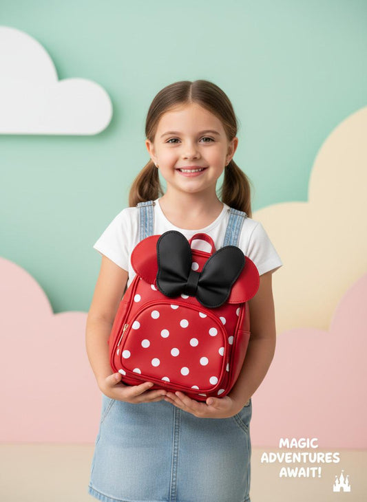 Red Polka Dot Kids Backpack