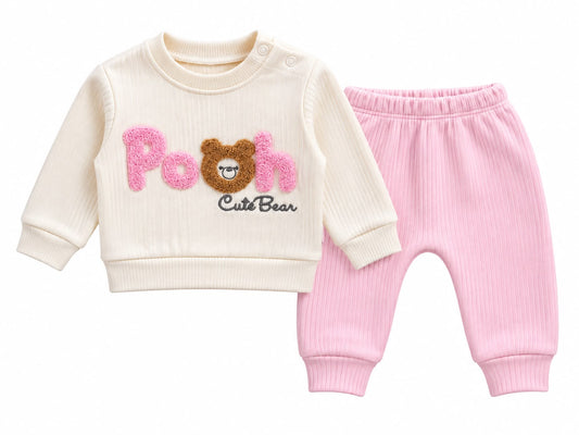 Baby Girl Ribbed 2-Piece Set