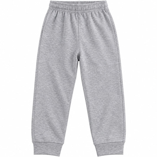 Kids’ Heather Grey Cotton Sweatpants