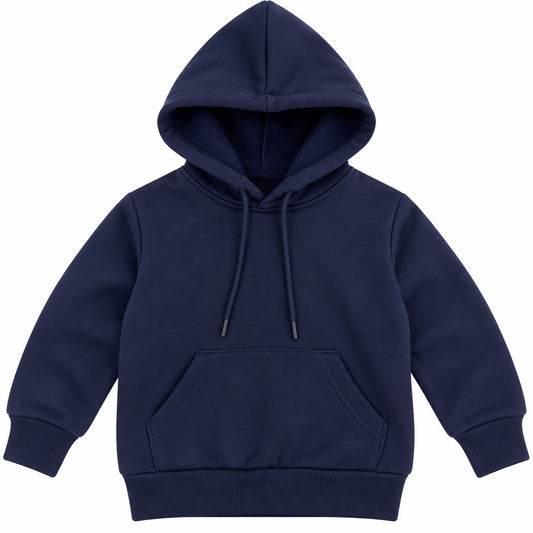Kids’ Navy Blue Fleece Hoodie