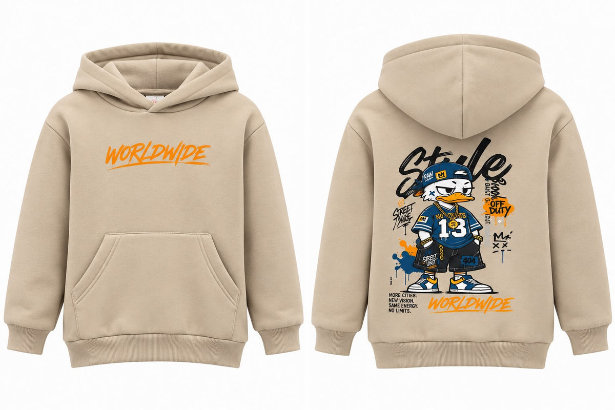 Kids Worldwide Graphic Hoodie – Fleece Lined