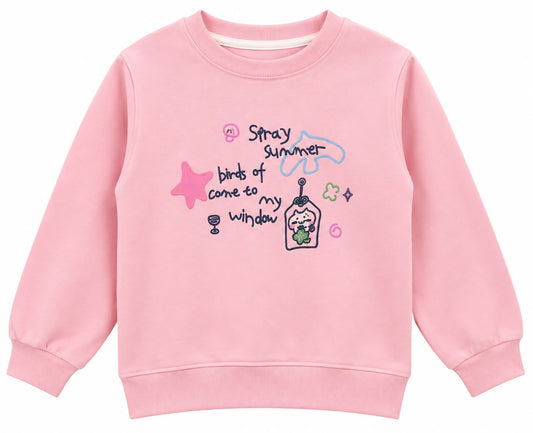 Girls’ Pink Sweatshirt