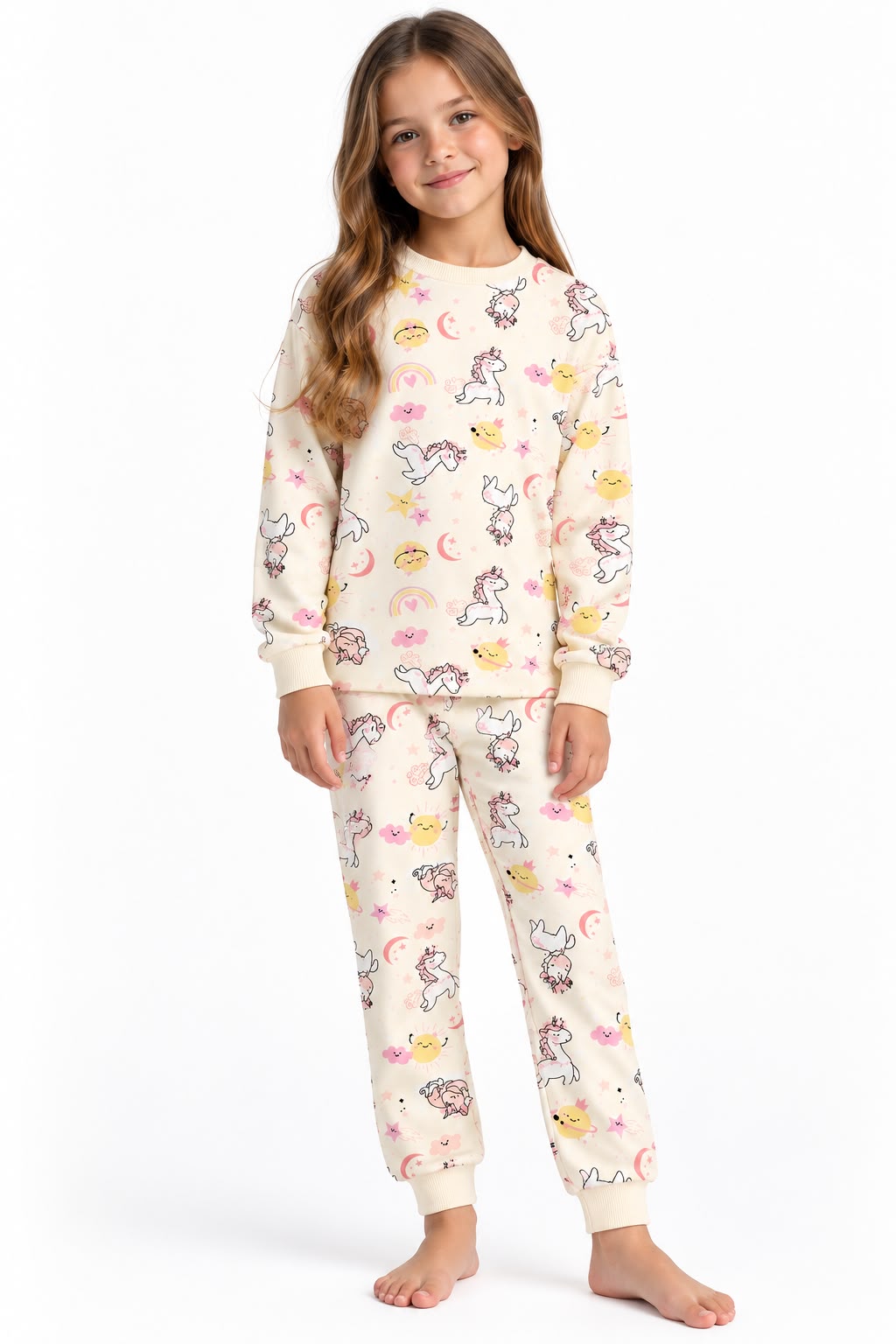 Sweet dreams in this adorable unicorn pajama set!