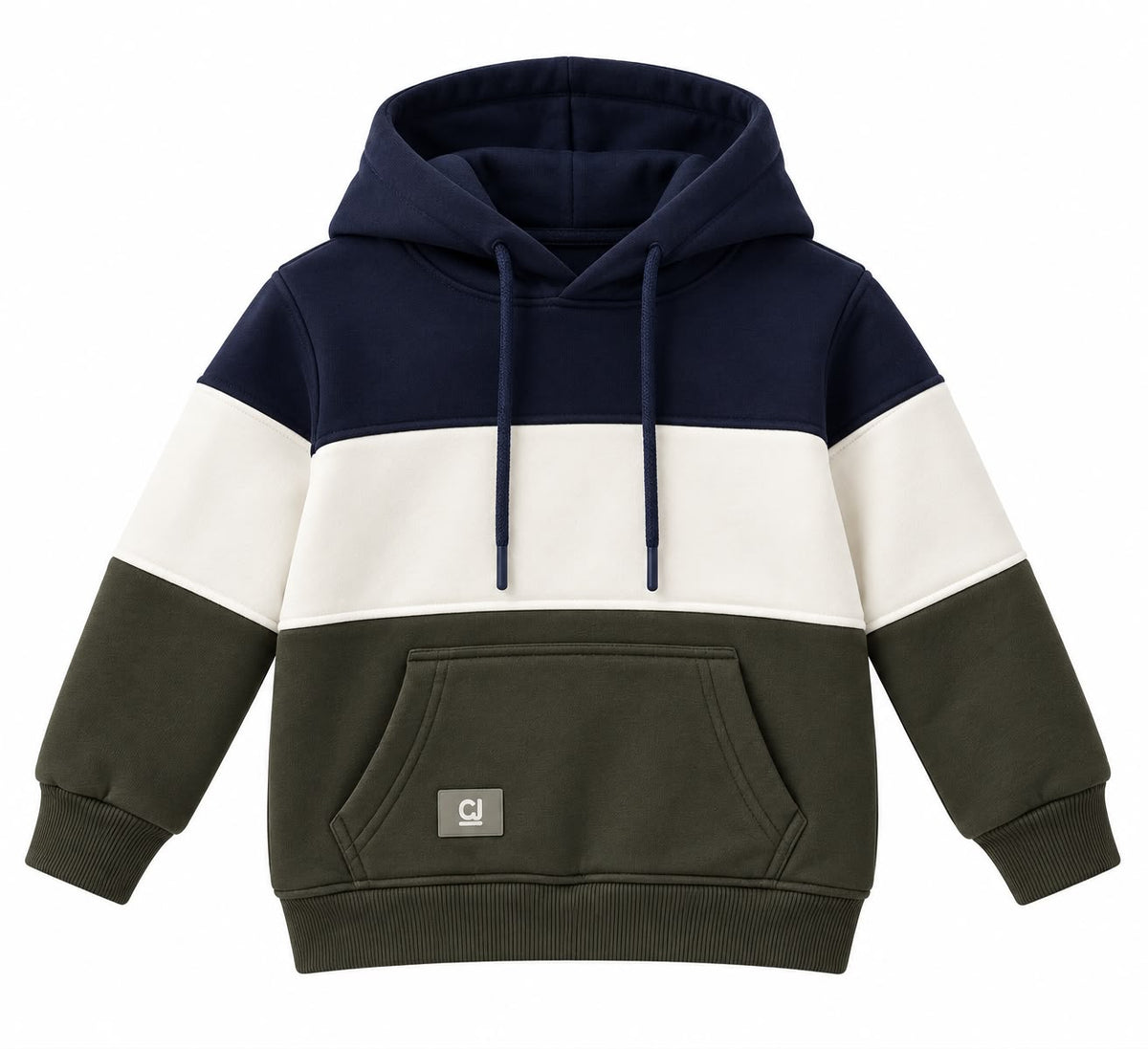 Kids Color Block Fleece Hoodie
