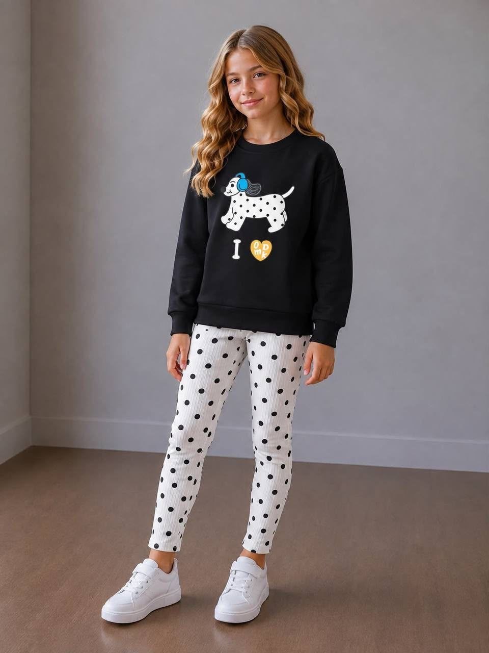 Polka dot cotton set